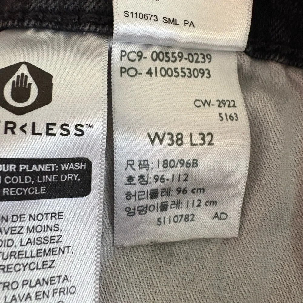 Levi's 559 Men's Relaxed Straight Fit Black Denim Jeans 38x32